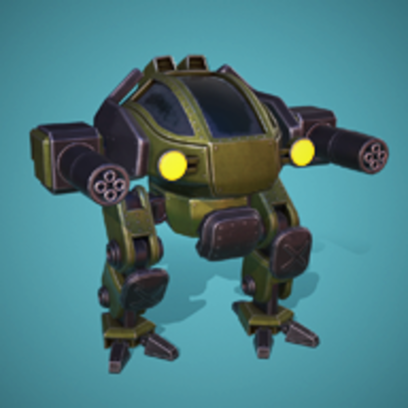 Neural Chess emblem: a battle-scarred salvage robot.